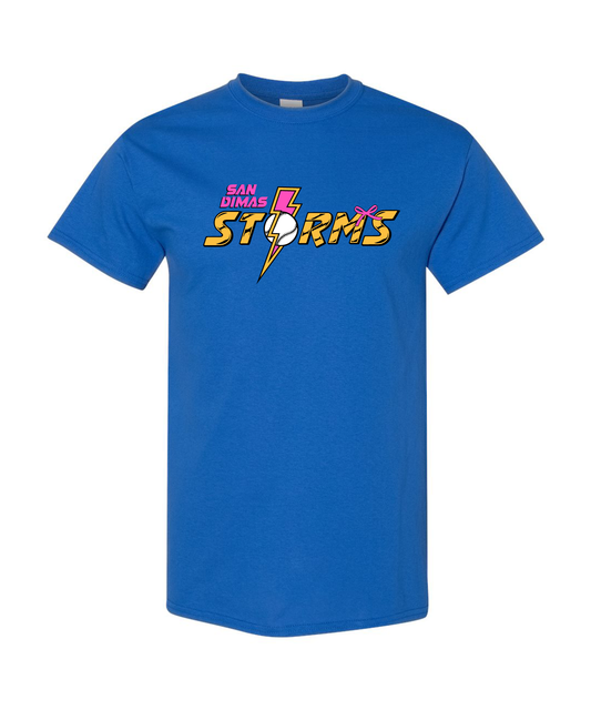 Adult San Dimas Storms T-shirt // Royal